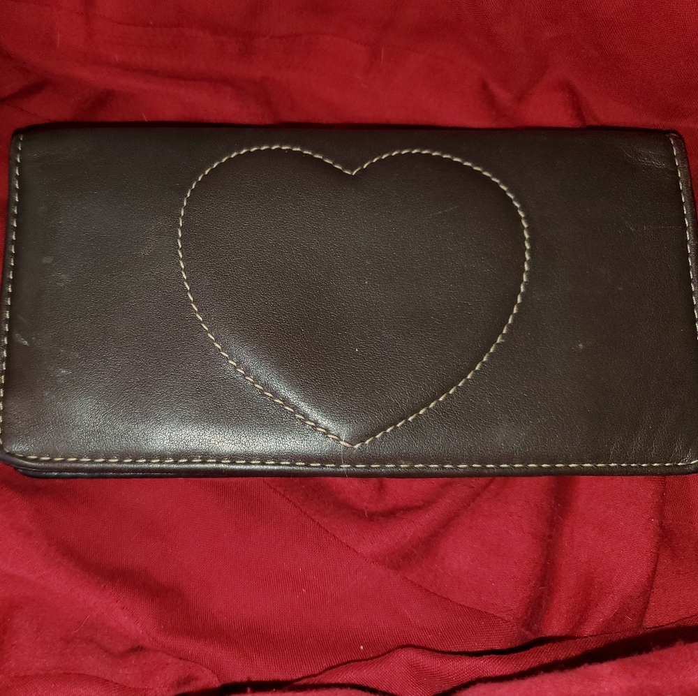 Brighton All Leather Checkbook
